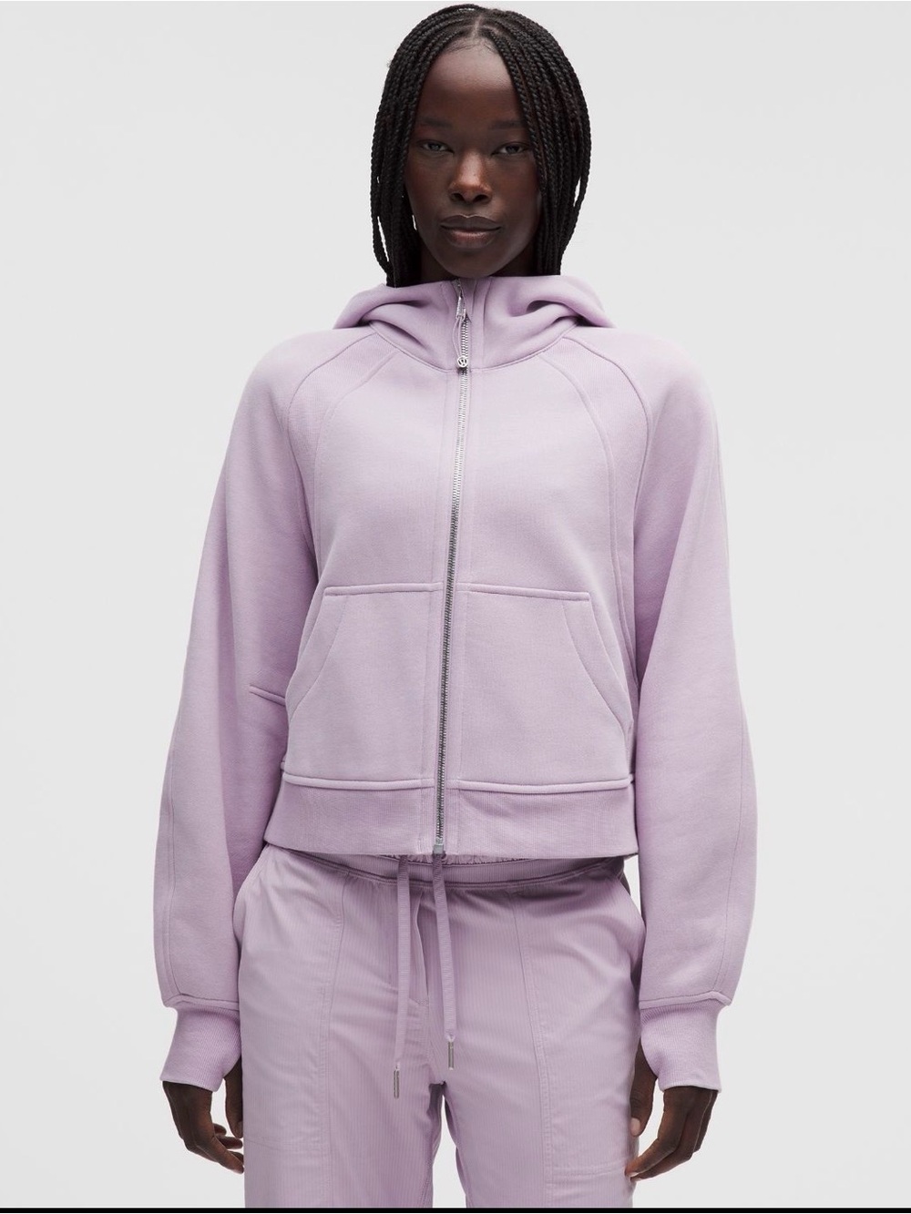 lululemon athletica Light Purple Lavender Frost Scuba Hoodie